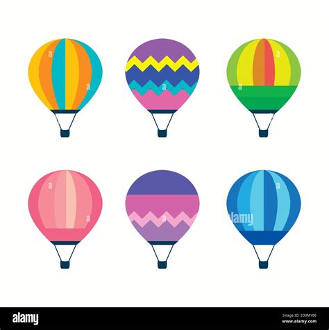 hot air balloons set vector design Stock Vector Image & Art - Alamy