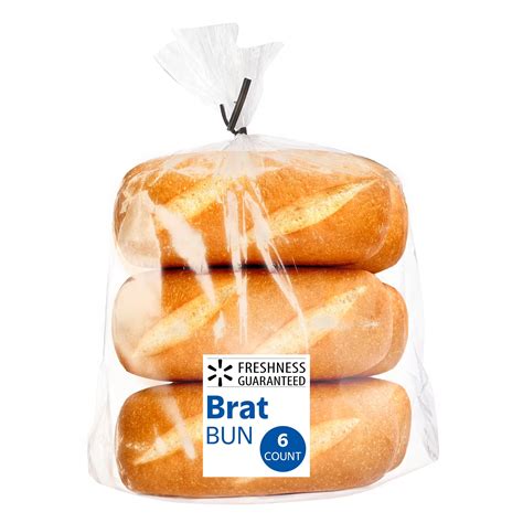 Freshness Guaranteed Bratwurst Buns 9 oz 6 Count for Brats Hot Dogs ...