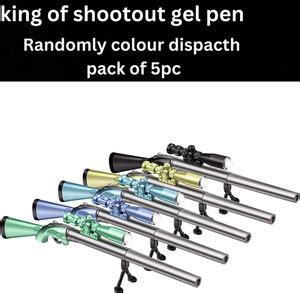 Extraposh pack of 5 pc Gun Pens Sniper Rifle Gel Pen Neutral Pen Gifts ...