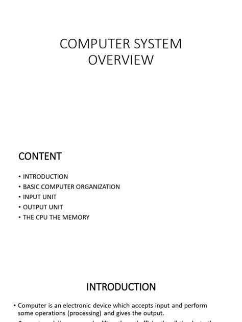 Image result for Computer System Overview