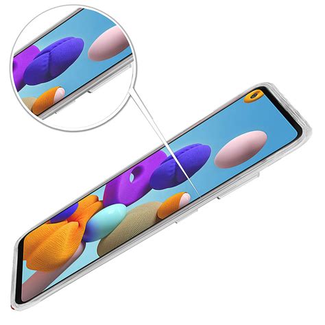 Casotec Soft TPU Back Case Cover for Samsung Galaxy A21s - Clear