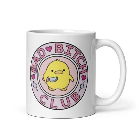 Bad Bitches Club Coffee Mug,funny Coffee Mug,inspirational Mug,mental ...