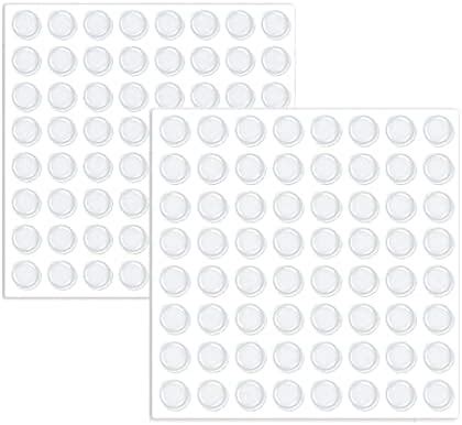 GABZ Round Adhesive Silicone Door Bumper 100pcs, Noise Dampening Bumper ...