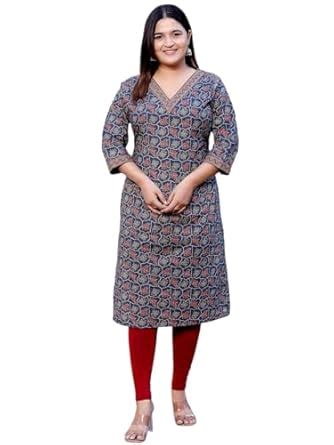 Buy Jevi Prints Cotton Cambric Kurti - Printed Women's Kurta ...