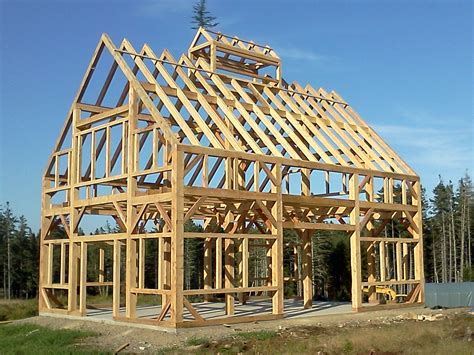 30' X 40' Timber Frame Barn - Black Dog Timberworks Timber Frame Plans ...