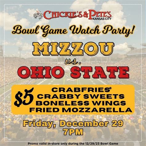 Mizzou Bowl Game Watch Party, 1800 E Front St, Kansas City, MO 64120 ...