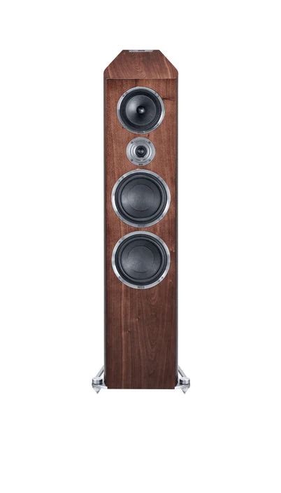 HECO FLOORSTANDING SPEAKERS CELAN REVOLUTION 9 WHITE SATIN/ ESPRESSO V ...