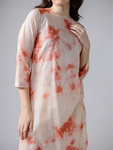 Shop Women Kurtas at Flourish – Tie and Dye and Machine Quilting Kurta ...