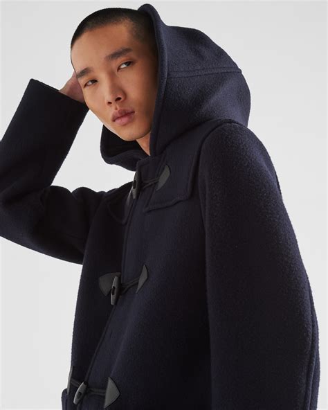 Navy Wool Duffel Coat | PRADA