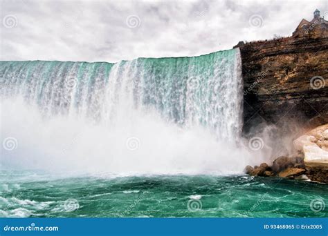 Beautiful Niagara Falls from USA Side Stock Image - Image of park ...
