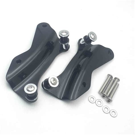 Buy HTT Motorcycle Black Steel Rear Luggage Rack 4-point Docking ...