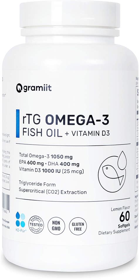 Rtg Omega 3 Fish Oil 1 250 Mg Triglyceride Form | Desertcart INDIA