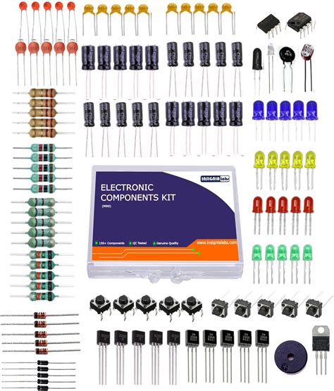 ILELEC - Electronic Components Kit with 150+ Components - Includes ...