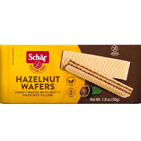 Schar Hazelnut Wafers Gluten Free -- 1.8 oz - Vitacost