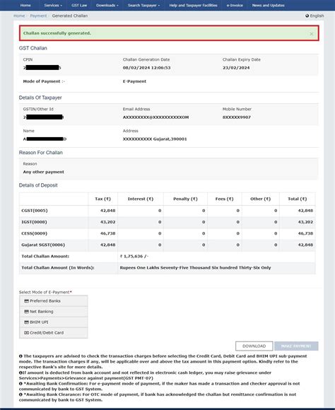 How to Create GST Challan 的图像结果