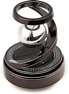 Solar-Powered Car Air Freshener | Spiral Ball Rotating Car Perfume ...