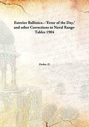 Amazon.in: Buy Exterior Ballistics.-'Error of the Day,' and other ...