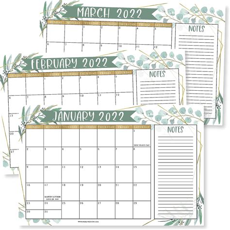 Large Desk Calendar 2022-2023 - Plant Calendar 2022 | Ubuy India