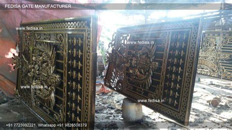 Loha Grill Gate Simple Iron Gate Design For House 14 Feet Gate Design ...