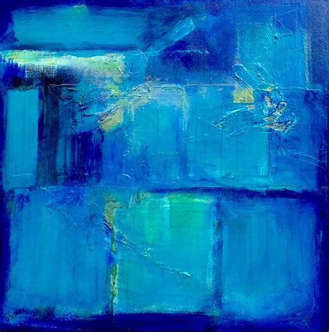 Daily Painters Abstract Gallery: LARGE BLUE ABSTRACT PAINTING "MOOD ...