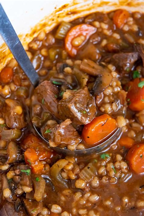 Vegetable Beef Soup | Beef barley soup recipes, Beef soup recipes, Stew ...