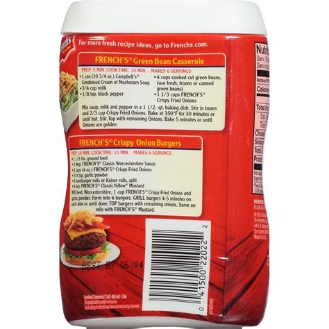 French's Crispy Fried Onions Original 2.8 oz - Pack of 2 - 5.6 oz Total ...