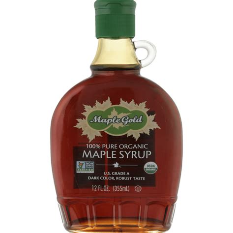 Maple Gold Maple Syrup, Organic, 100% Pure (12 fl oz) Delivery or ...