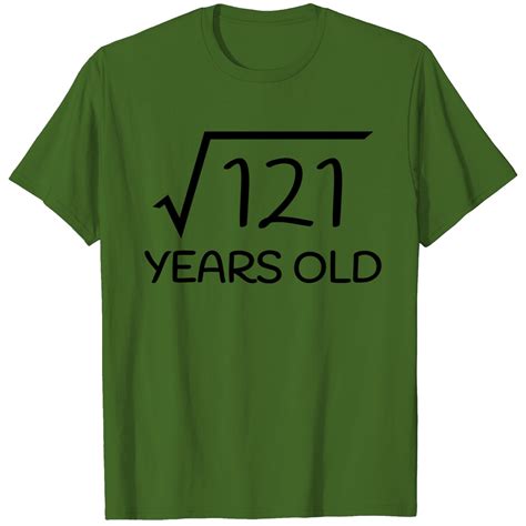 11 Years Old - 11th Birthday (square Root 121) T Shirt Designed & Sold ...