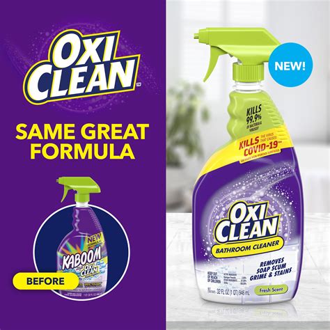 OxiClean Bathroom Cleaner, Shower, Tub Tile, powered by OxiClean ...