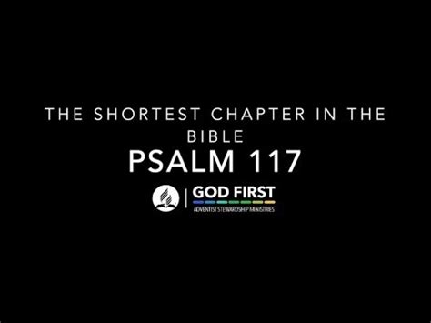 Psalm 117: The Shortest Chapter in the Bible by Pastor Marcos Faiock ...