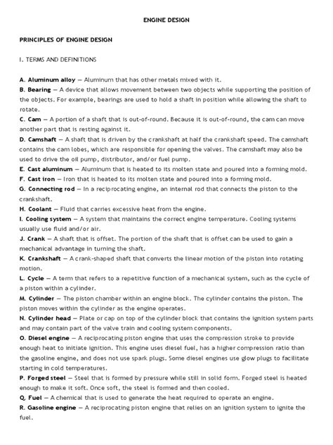 Engine Design | PDF | Internal Combustion Engine | Piston