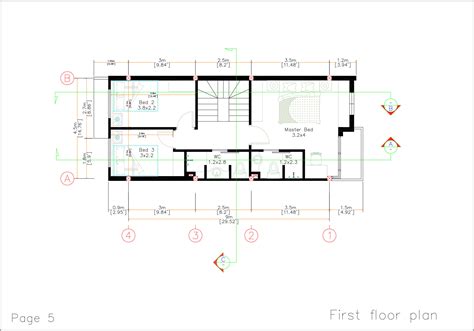 16x50 Home Design Plan 5x15 Meter Duplex House 3 Bedrooms PDF Full Plans