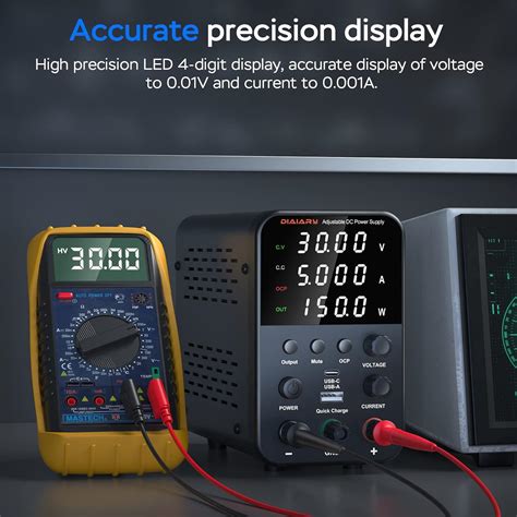 DIAIARY DC Power Supply Variable, 30V 5A Bench Power Supply India | Ubuy