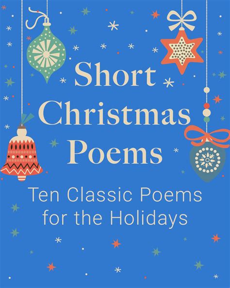 Short christmas poems 10 poems for the holidays – Artofit