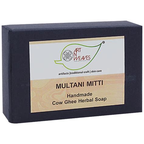 Buy ArtNWeaves Handmade Cow Ghee Herbal Multani Mitti Regular Soap ...