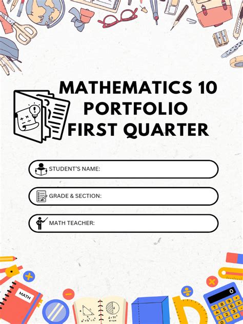 Image result for Portfolio Sample in Math