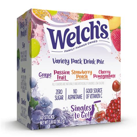 Pack of 2 - Welchs Singles To Go Variety Pack, Watertok Powdered Drink ...