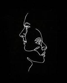 Simple Abstract Faces Black And White by Available For Purchase Noir Black And White Simple Abstract Faces Black And White