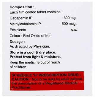 Gabadon M 300 Mg/500 MCG | Order Gabadon M 300 Mg/500 MCG Tablet Online ...
