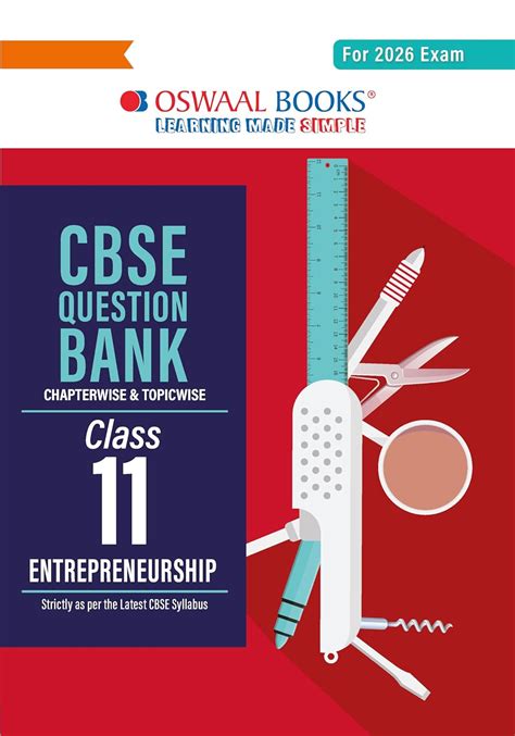 Oswaal CBSE Question Bank Class 11 Entrepreneurship, Chapterwise and T ...