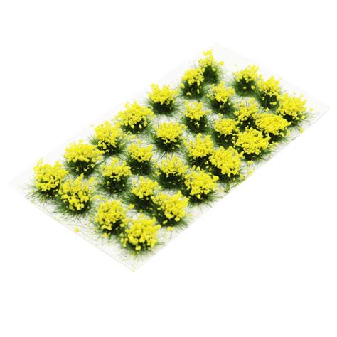 Buy 28 Pcs Yellow Flower Cluster Flower Vegetation Groups Grass Tufts ...