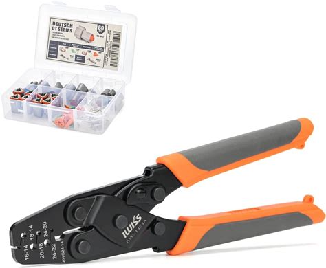 Buy iCrimp Open Barrel Terminal Crimper C/W 3 Pin Deutsch DT Connectors ...