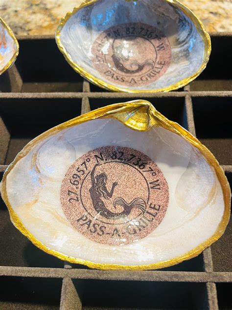 Decoupage Clam Shell, St Pete Beach, Florida, Pass-a-grille - Etsy