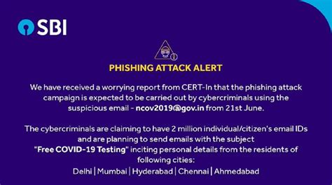 SBI Sends Out A Warning To Prevent An Upcoming Phishing Attack Pan ...