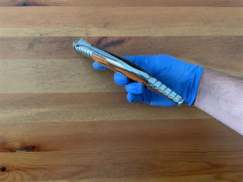 6.3 in. Estilete Spanish Navaja Folding Knife Red Wood Stamina Handle ...