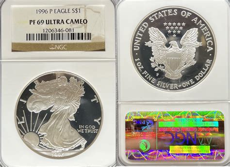 US 1996 Silver Eagles NGC PF69UCAM | MA-Shops