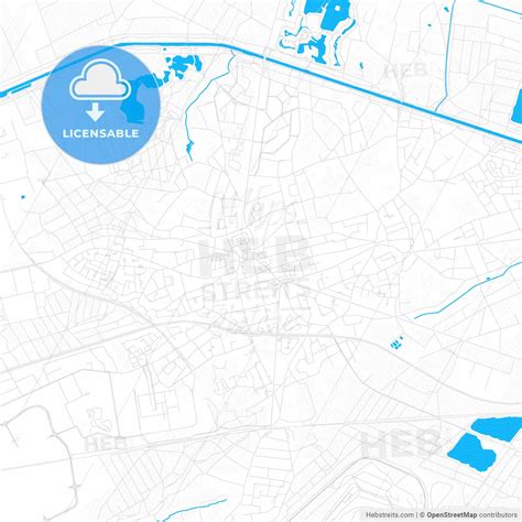 Lommel, Belgium Pdf Vector Map With Water In Focus – HEBSTREITS