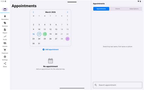 Appointments & Reports | Appointments and finances for any professional