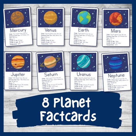 Printable Planet Flashcards With Facts - Solar System Fact Cards ...