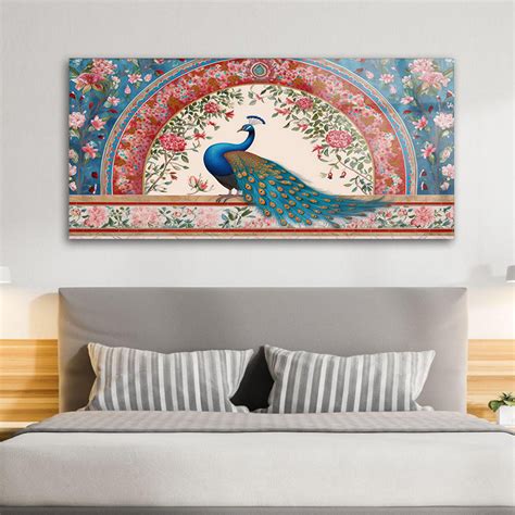 Mughal Garden Arch: Tempered Glass Peacock Art – thedecorark